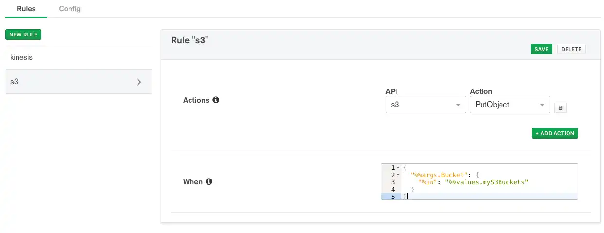 AWS S3 rule